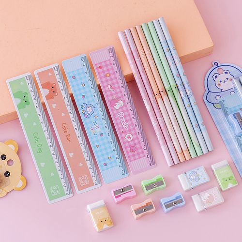 新款六一兒童節(jié)禮物女孩學(xué)習(xí)用品套裝禮盒禮包小學(xué)生鉛筆文具 t